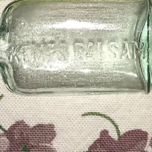 Vintage Kemp's Balsam Glass Bottle – 3" Antique Medicine Sample - Picture 2 of 4